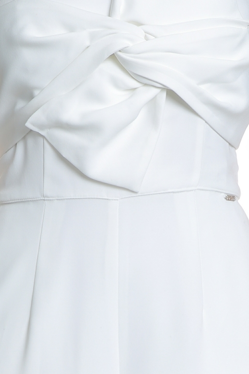 GUESS-Γυναικεία ολόσωμη φόρμα GUESS PIPER λευκή 